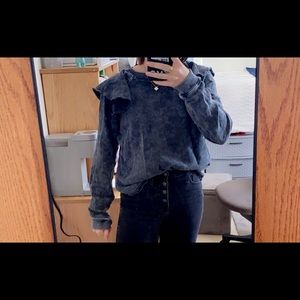 Something navy sweatshirt/sweater navy blue size medium